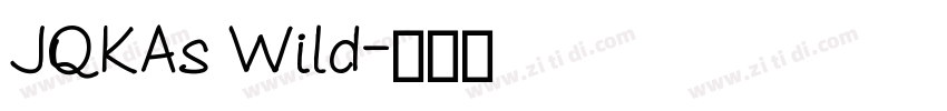 JQKAs Wild字体转换